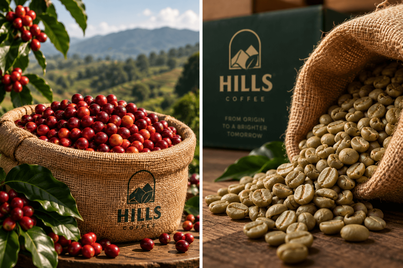 Ethiopia Guji Natural coffee cherries drying on raised beds